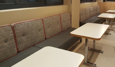 Cushioned Wall Bench